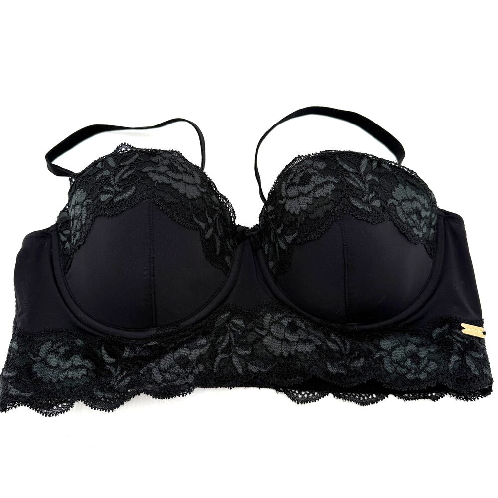 Adore Me Black Lace Blaconette Bra Size 36B